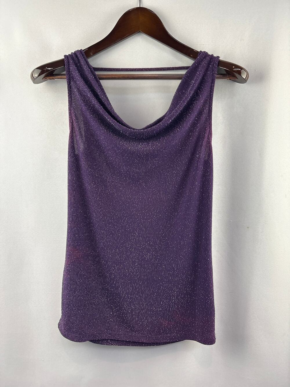 Women’s Jennifer Lopez Small Deep Purple Cowelneck Blouse